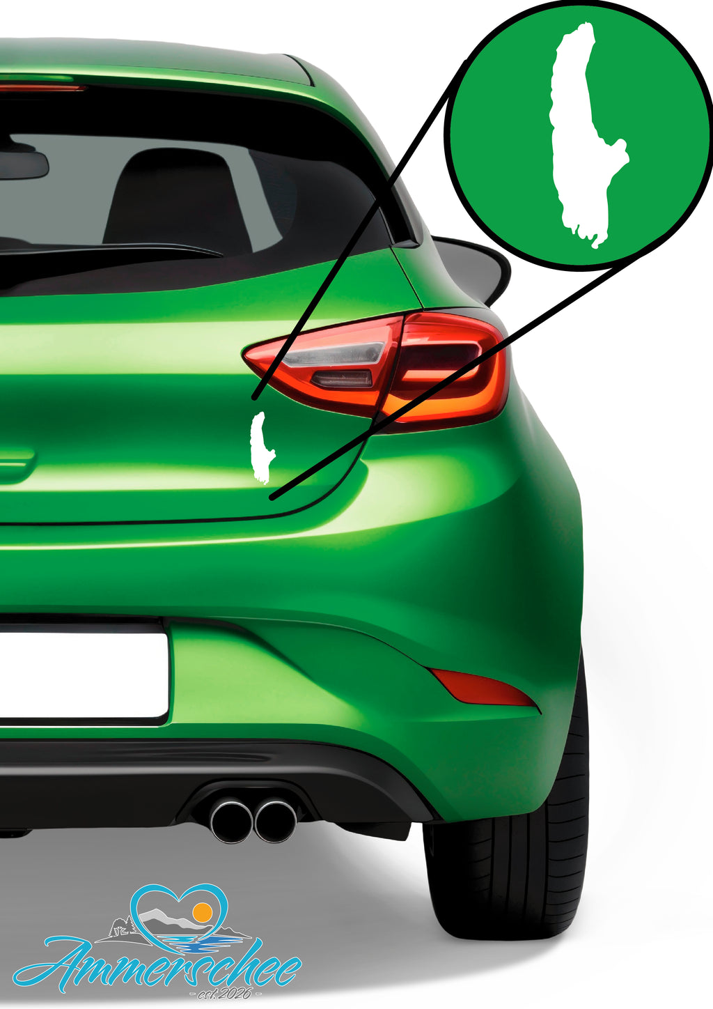Aufkleber Auto Ammersee vollflächig