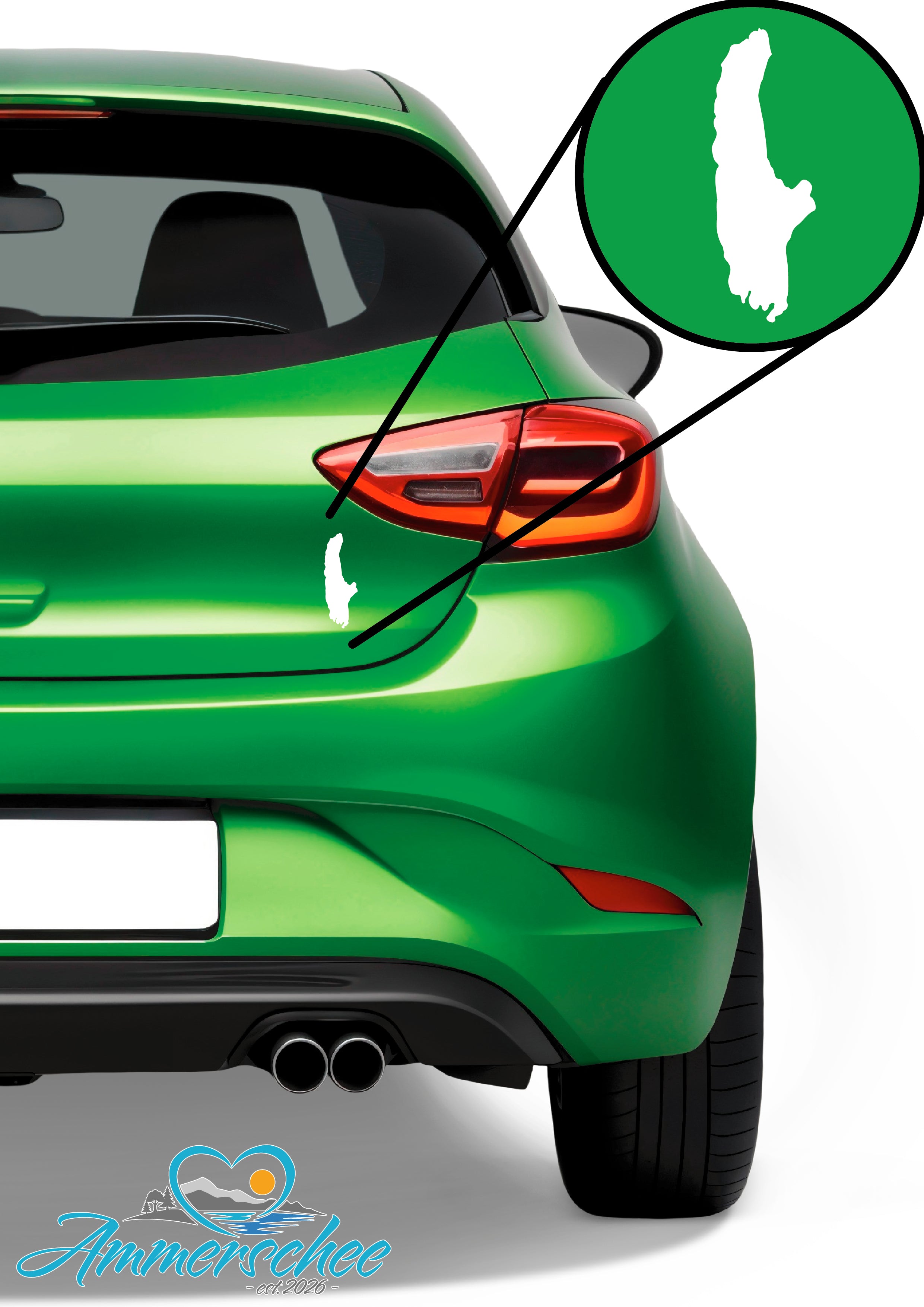 Aufkleber Auto Ammersee vollflächig